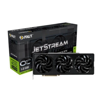 je 1 günstig Kaufen-PALIT GeForce RTX 4070 Super JetStream OC 12GB GDDR6X Grafikkarte HDMI/3xDP. PALIT GeForce RTX 4070 Super JetStream OC 12GB GDDR6X Grafikkarte HDMI/3xDP <![CDATA[• NVIDIA GeForce RTX 4070 Super, werkseitig Übertaktet • 12 GB GDDR6X-RAM (192bit Speich