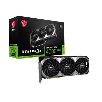 16GB 10 günstig Kaufen-MSI GeForce RTX 4080 SUPER 16G Ventus 3X OC 16GB. MSI GeForce RTX 4080 SUPER 16G Ventus 3X OC 16GB <![CDATA[• NVIDIA GeForce RTX 4080 Super, ADA Lovelace, DLSS 3 • 16 GB GDDR6X-RAM (256bit Speicherinterface) • Core/Memorytakt: 2210 MHz Boost bis 258