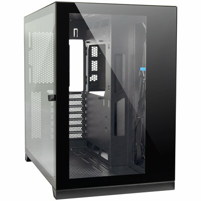 Temp S  günstig Kaufen-Inter-Tech C-703 Vision ATX Gaming Gehäuse, Tempered Glass, Schwarz. Inter-Tech C-703 Vision ATX Gaming Gehäuse, Tempered Glass, Schwarz <![CDATA[• Preiswertes Panorama Gaming-Gehäuse • Abmessungen (HxBxT): 430 x 285 x 460mm • Einschübe 