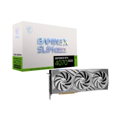 MSI GeForce RTX 4070 Super 12GB Gaming X Slim White Grafikkarte 3xDP/HDMI