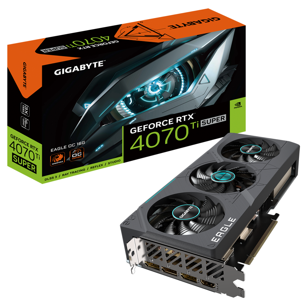 *GIGABYTE GeForce RTX4070TI SUPER 16GB Eagle OC Grafikkarte