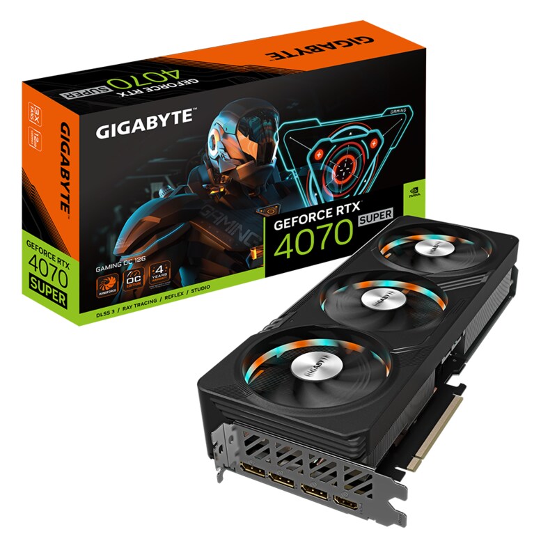 GIGABYTE GeForce RTX 4070 SUPER 12GB Gaming OC Grafikkarte