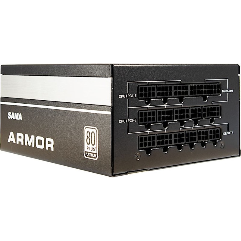 120 Watt günstig Kaufen-Inter-Tech Sama FTX-1200-A Armor 1200W Netzteil ATX 2.4 120 mm. Inter-Tech Sama FTX-1200-A Armor 1200W Netzteil ATX 2.4 120 mm <![CDATA[• 1200 Watt Netzteil 80PLUS® Platinum mit über 92% Effizienz • Vollmodulares Kabeldesign, +12V Single-Rail-Technologie 