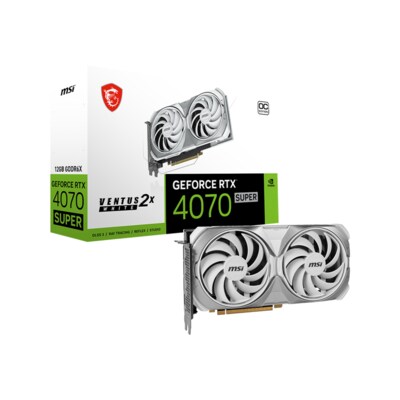 TX 3 günstig Kaufen-MSI GeForce RTX 4070 Super 12GB VENTUS 2X White OC Grafikkarte 3xDP/HDMI. MSI GeForce RTX 4070 Super 12GB VENTUS 2X White OC Grafikkarte 3xDP/HDMI <![CDATA[• NVIDIA GeForce RTX 4070 Super, ADA Lovelace, DLSS 3 • 12 GB GDDR6X-RAM (192bit Speicherinterf