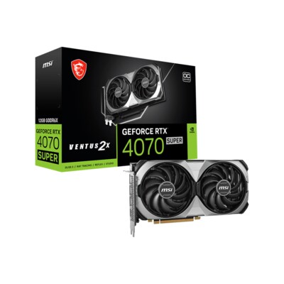 TX 3 günstig Kaufen-MSI GeForce RTX 4070 Super 12GB VENTUS 2X OC Grafikkarte 3xDP/HDMI. MSI GeForce RTX 4070 Super 12GB VENTUS 2X OC Grafikkarte 3xDP/HDMI <![CDATA[• NVIDIA GeForce RTX 4070 Super, ADA Lovelace, DLSS 3 • 12 GB GDDR6X-RAM (192bit Speicherinterface) • Cor