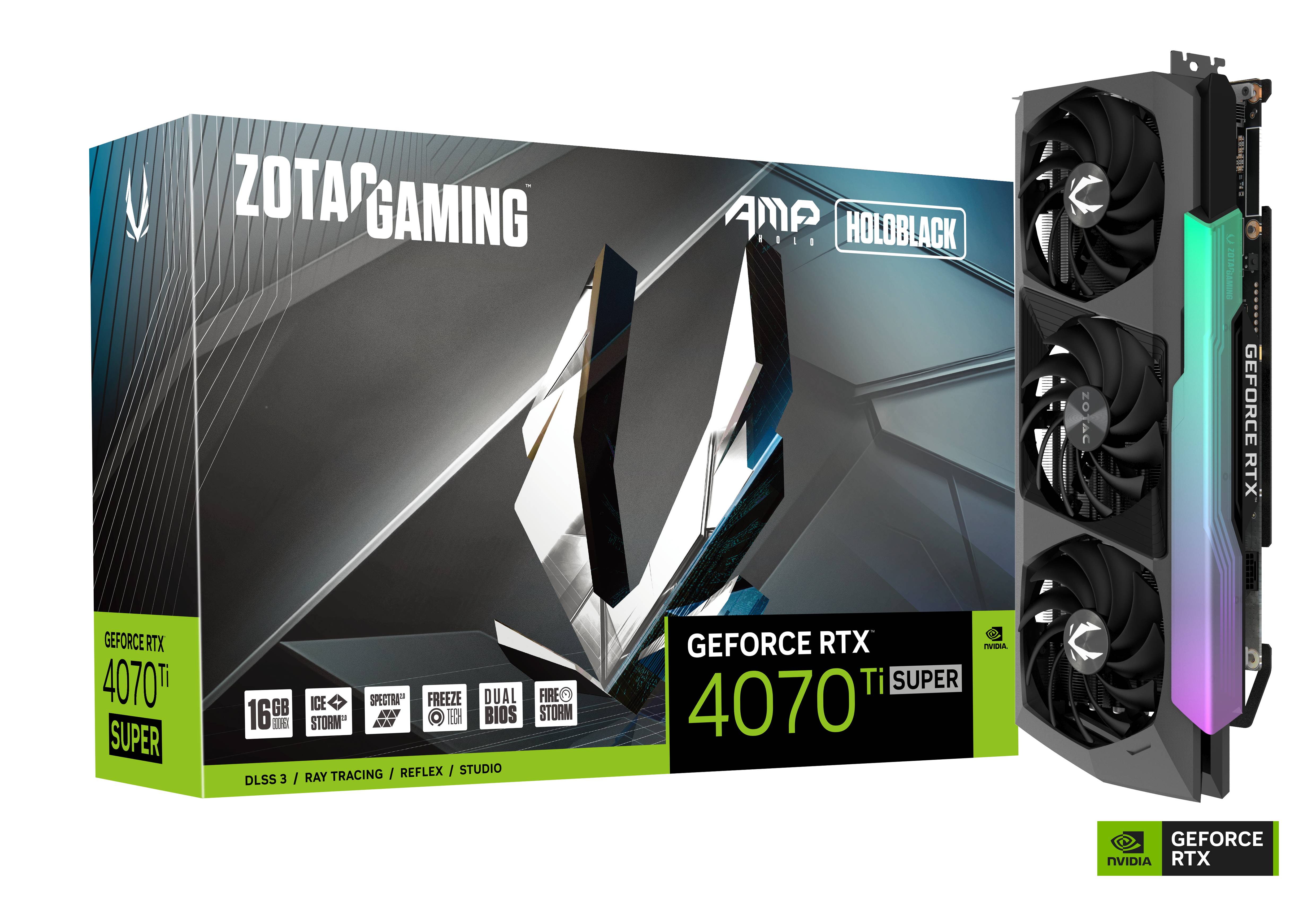 ZOTAC GAMING GeForce RTX 4070Ti Super AMP HOLO 16GB Grafikkarte