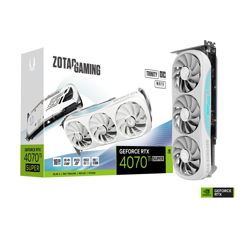 ZOTAC GAMING GeForce RTX 4070Ti Super Trinity OC White Edition 16GB Grafikkarte