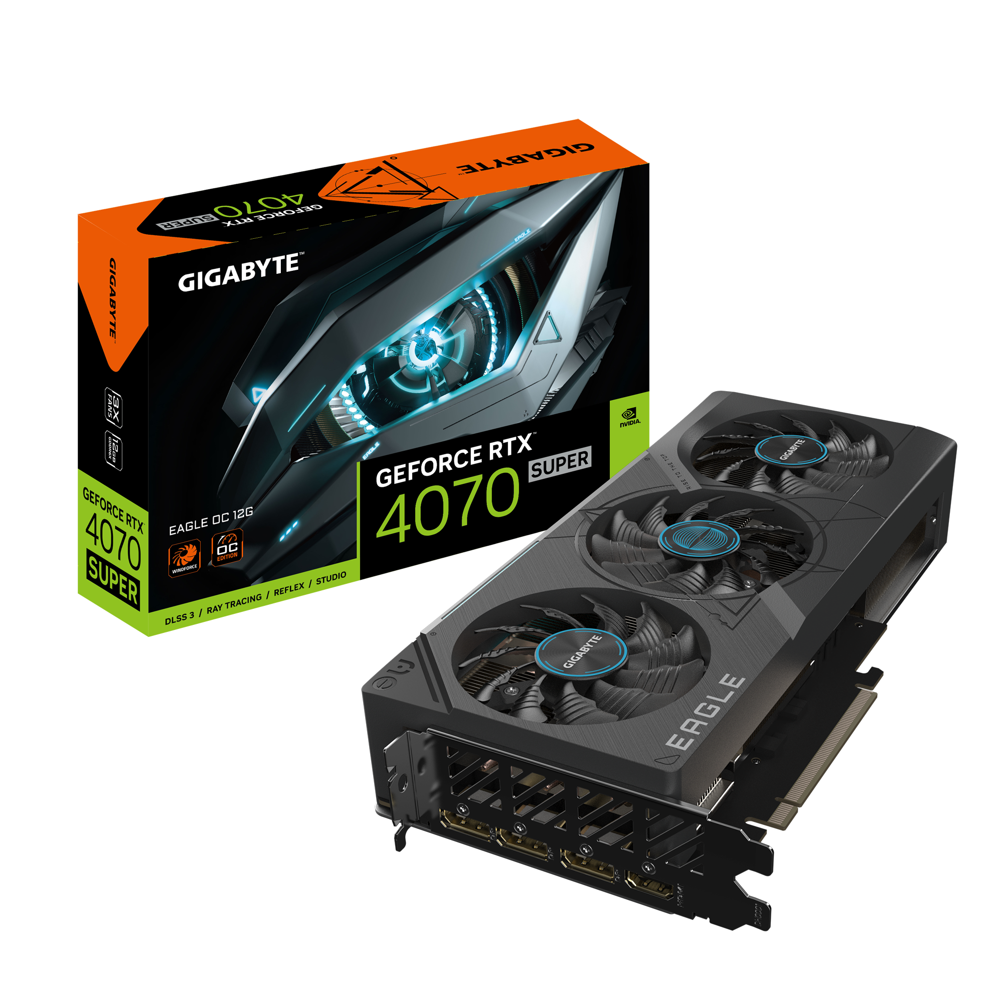 *GIGABYTE GeForce RTX4070 SUPER 12GB Eagle OC Grafikkarte