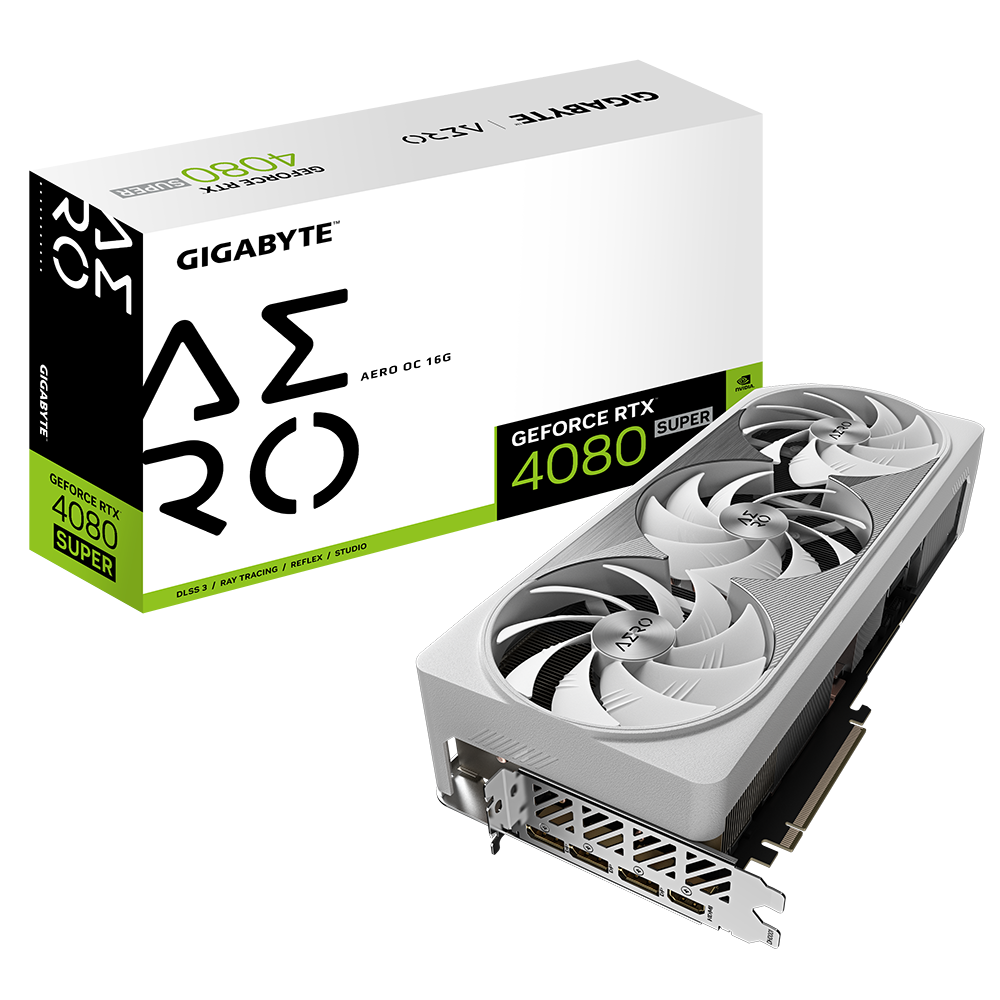 GIGABYTE GeForce RTX 4080 SUPER AERO OC 16G Grafikkarte 3xDP/HDMI