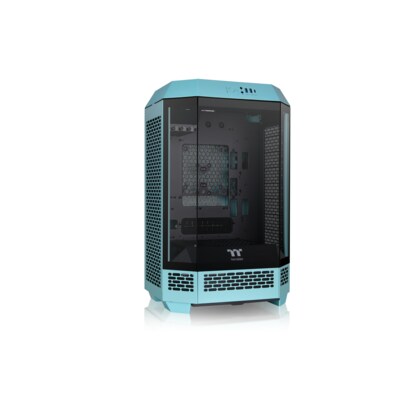 GAMES:TOWER günstig Kaufen-THERMALTAKE The Tower 300 Micro-Tower Micro-ATX Gehäuse m Sichtfenster Turquoise. THERMALTAKE The Tower 300 Micro-Tower Micro-ATX Gehäuse m Sichtfenster Turquoise <![CDATA[• Micro-ATX Gehäuse, Micro Tower • Für Mainboards bis Micro-ITX For