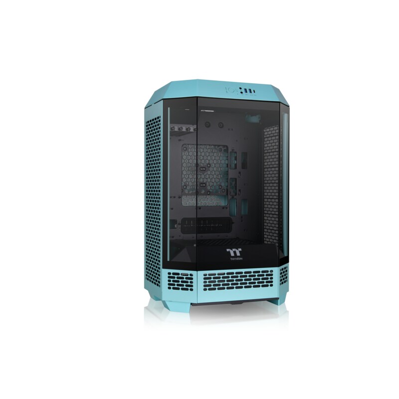 Turquoise günstig Kaufen-THERMALTAKE The Tower 300 Micro-Tower Micro-ATX Gehäuse m Sichtfenster Turquoise. THERMALTAKE The Tower 300 Micro-Tower Micro-ATX Gehäuse m Sichtfenster Turquoise <![CDATA[• Micro-ATX Gehäuse, Micro Tower • Für Mainboards bis Micro-ITX Format • 