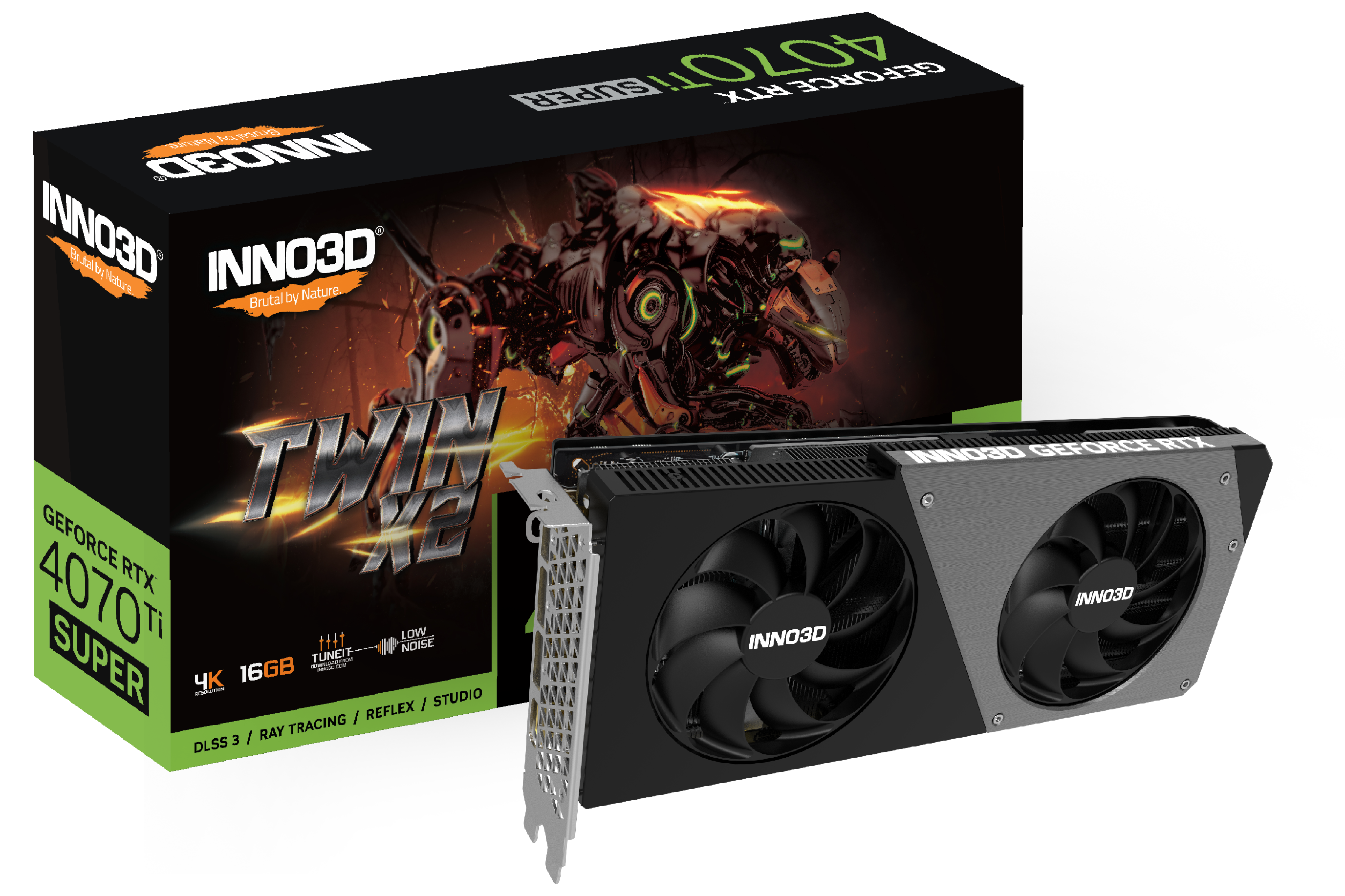 INNO3D GeForce RTX 4070 Ti SUPER TWIN X2 16GB Grafikkarte 3xDP/HDMI