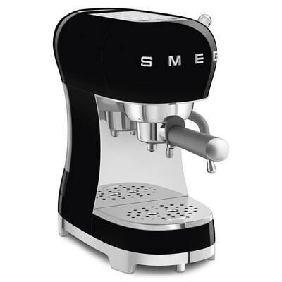 Espresso Kaffeemaschine günstig Kaufen-SMEG ECF02BLEU 50s Style Espresso-Kaffeemaschine Schwarz. SMEG ECF02BLEU 50s Style Espresso-Kaffeemaschine Schwarz <![CDATA[• Thermoblock-Heizsystem • Kompakt und platzsparend • Einfache Bedienung • Elegantes 50's Style Design • Made in Italy: F