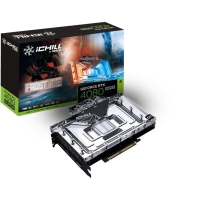 Super günstig Kaufen-INNO3D GeForce RTX 4080 SUPER iCHILL Frostbite 16GB Grafikkarte 3xDP/HDMI. INNO3D GeForce RTX 4080 SUPER iCHILL Frostbite 16GB Grafikkarte 3xDP/HDMI <![CDATA[• GeForce RTX 4080 Super, ADA Lovelace, DLSS 3 • 16 GB GDDR6X-RAM (256bit-Speicherinterface),