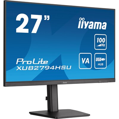 HD Monitor günstig Kaufen-iiyama ProLite XUB2794HSU-B6 68,6cm (27") FHD VA Monitor HDMI/DP/USB 100Hz. iiyama ProLite XUB2794HSU-B6 68,6cm (27") FHD VA Monitor HDMI/DP/USB 100Hz <![CDATA[• Energieeffizienzklasse: E • Größe: 68,6 cm (27 Zoll) 16:9, Auflösung: 1.920x1.