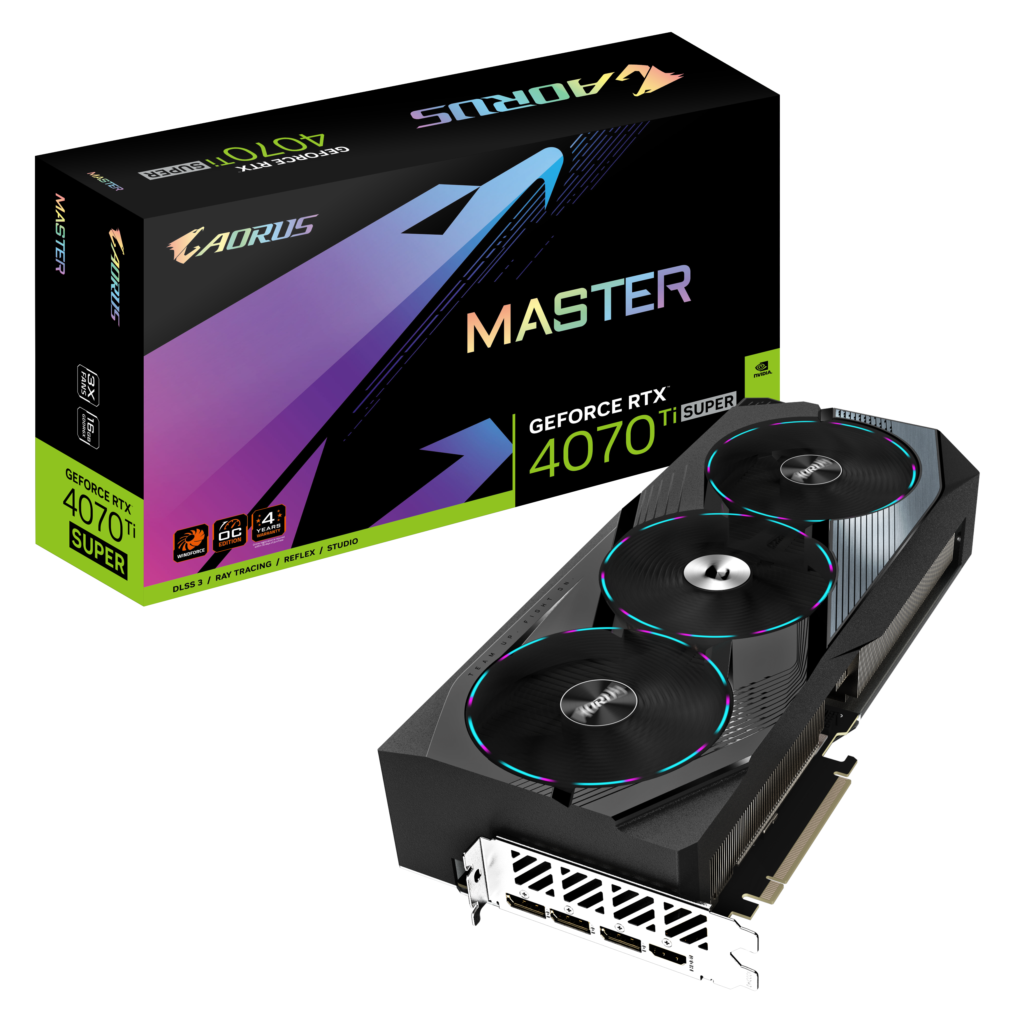 GIGABYTE AORUS GeForce RTX 4070Ti SUPER MASTER 16GB Grafikkarte