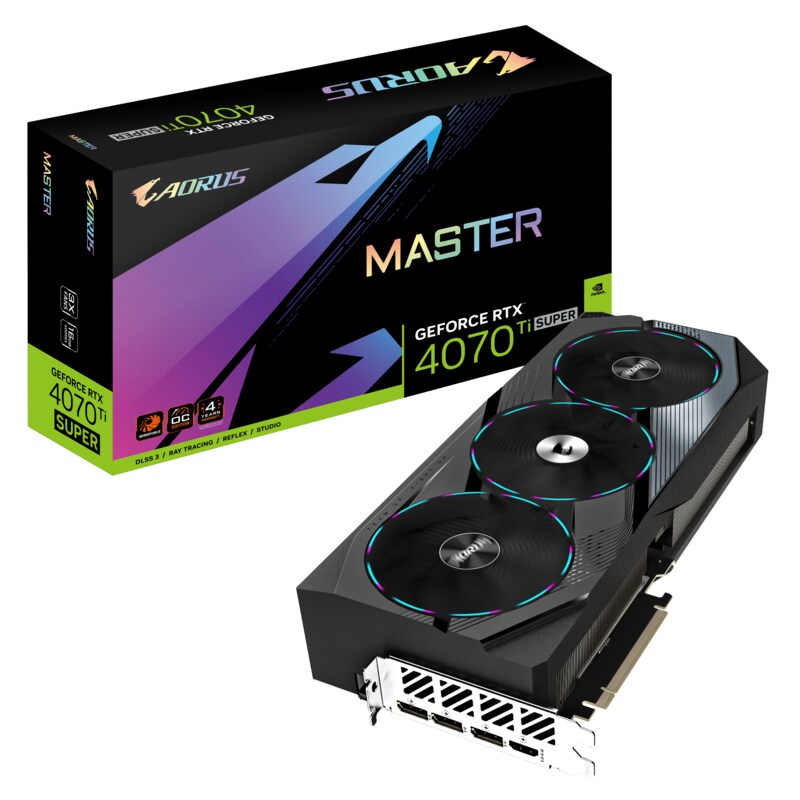 GIGABYTE AORUS GeForce RTX 4070Ti SUPER MASTER 16GB Grafikkarte