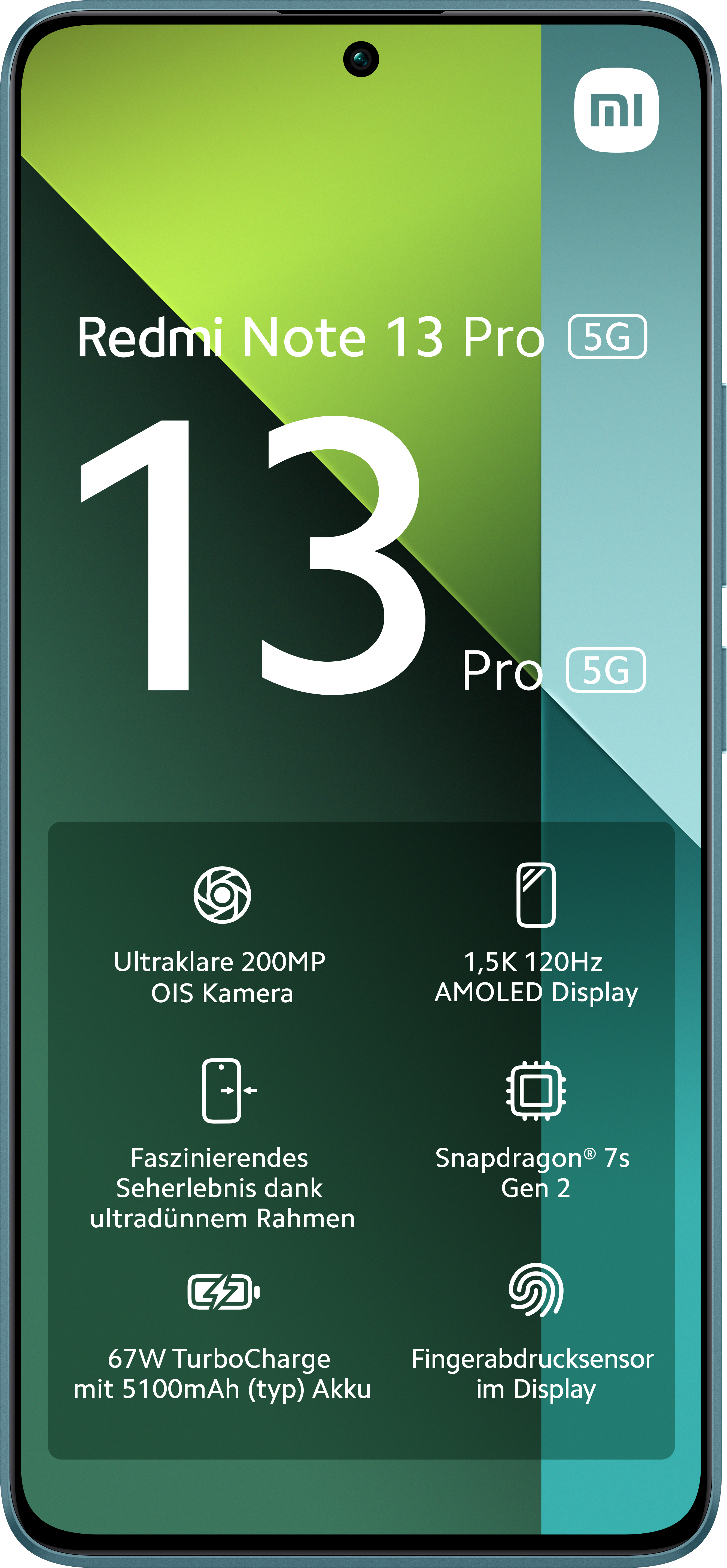 Xiaomi Redmi Note 13 Pro 5G 8/256 ГБ смартфон с двумя SIM-картами ocean steal