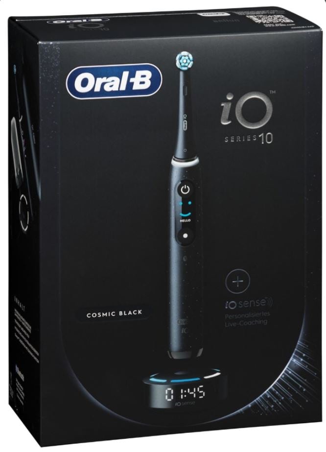 Premium Black Bundle: Oral-B iO Series 10 Cosmic Black mit Zahnseide-Sticks - Image 6