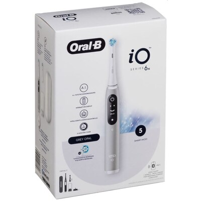 rste,WC günstig Kaufen-Oral-B iO Series 6N Elektrische Zahnbürste Grey Opal. Oral-B iO Series 6N Elektrische Zahnbürste Grey Opal <![CDATA[• 3D rotierend-pulsierend • Geschwindigkeit: • 5 Putzmodi • iO Andruckkontrolle • Oral-B – die Zahnbürstenmarke Nr.1