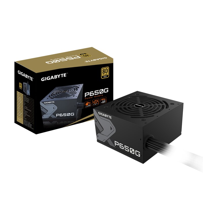 650 Watt günstig Kaufen-GIGABYTE P650G 650W ATX Netzteil, 80+ Gold, 120 mm Lüfter. GIGABYTE P650G 650W ATX Netzteil, 80+ Gold, 120 mm Lüfter <![CDATA[• 650 Watt Netzteil mit 80+ Gold Zertifizierung • 120mm hydraulisch gelagerter leiser Lüfter • 1x 20/24-Pin, 2x 4/4-Pin