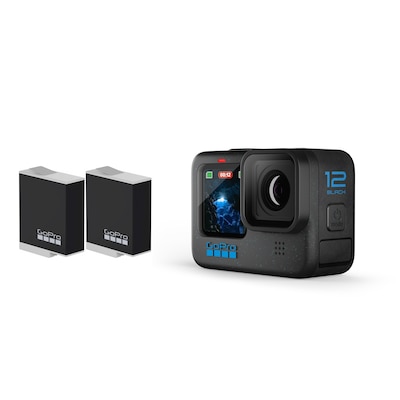 wasserdicht günstig Kaufen-GoPro Hero 12 Black 5,3K60/4K120-Action Cam, Wasserdicht + 2 x Zusatzakku. GoPro Hero 12 Black 5,3K60/4K120-Action Cam, Wasserdicht + 2 x Zusatzakku <![CDATA[• Actioncam, Staub-/Spritzwasserschutz, Wasserdicht • Video: 5,3K Videoaufnahme (50 fps) • 