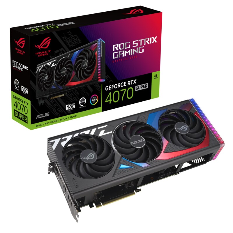 ASUS ROG STRIX GeForce RTX 4070 Super GAMING 12GB GDDR6X Grafikkarte