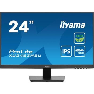 iiyama ProLite XU2463HSU-B1 60,5cm (23,8") FHD IPS Monitor HDMI/DP/USB 100Hz