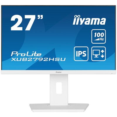 iiyama günstig Kaufen-iiyama ProLite XUB2792HSU-W6 68,6cm (27") FHD IPS Monitor HDMI/DP/USB 100Hz. iiyama ProLite XUB2792HSU-W6 68,6cm (27") FHD IPS Monitor HDMI/DP/USB 100Hz <![CDATA[• Energieeffizienzklasse: E • Größe: 68,6 cm (27 Zoll) 16:9, Auflösung: 1.920x