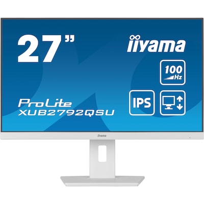 auf HDMI günstig Kaufen-iiyama ProLite XUB2792QSU-W6 68,5cm (27") WQHD IPS Monitor HDMI/DP/USB 100Hz. iiyama ProLite XUB2792QSU-W6 68,5cm (27") WQHD IPS Monitor HDMI/DP/USB 100Hz <![CDATA[• Energieeffizienzklasse: E • Größe: 68,5 cm (27 Zoll) 16:9, Auflösung: 2.56