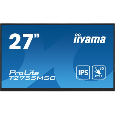 iiyama ProLite T2755MSC-B1 68,6cm (27") FHD IPS Multi-Touch Monitor HDMI/DP/USB