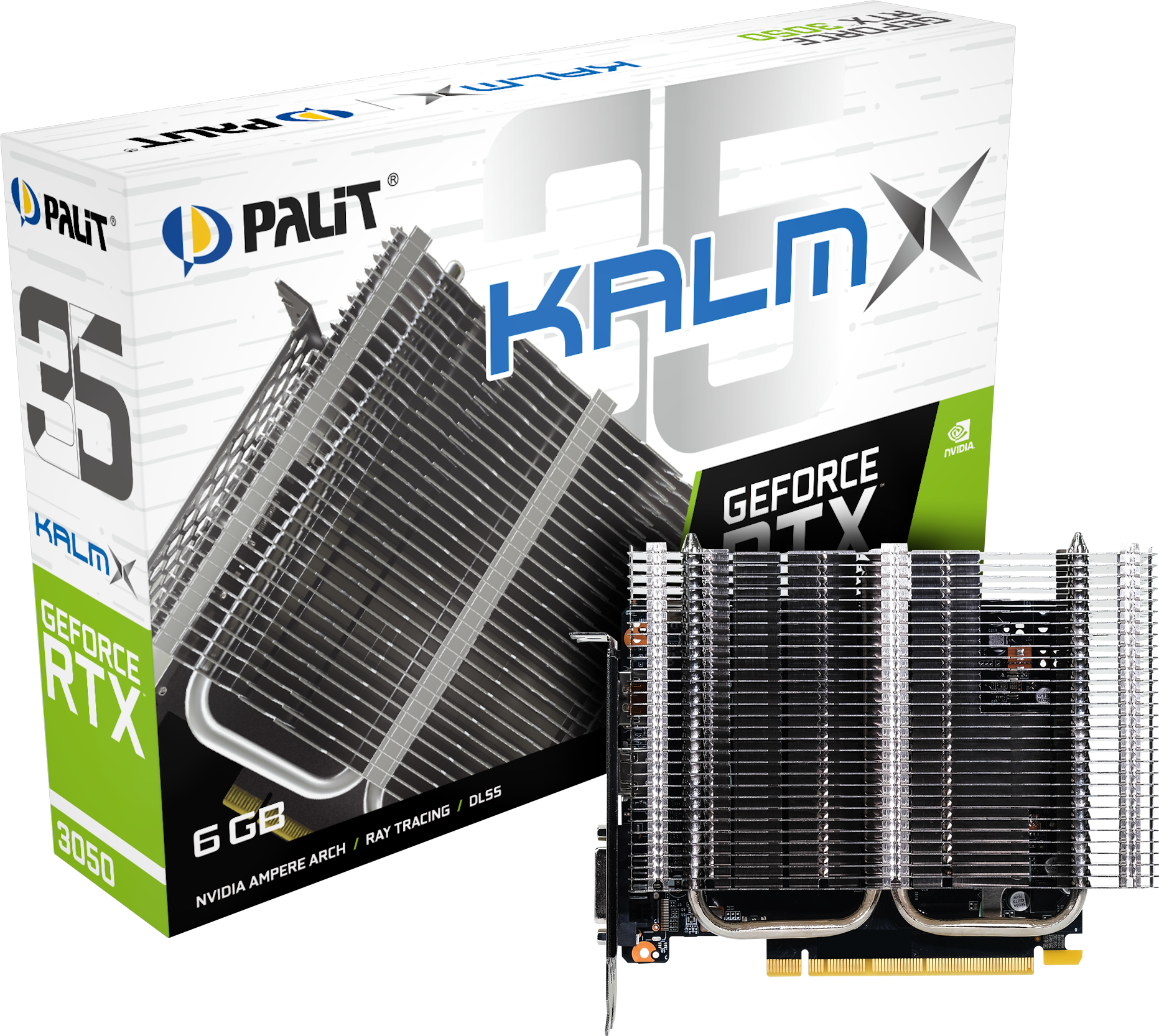 PALIT GeForce RTX 3050 KalmX 6GB GDDR6 Grafikkarte