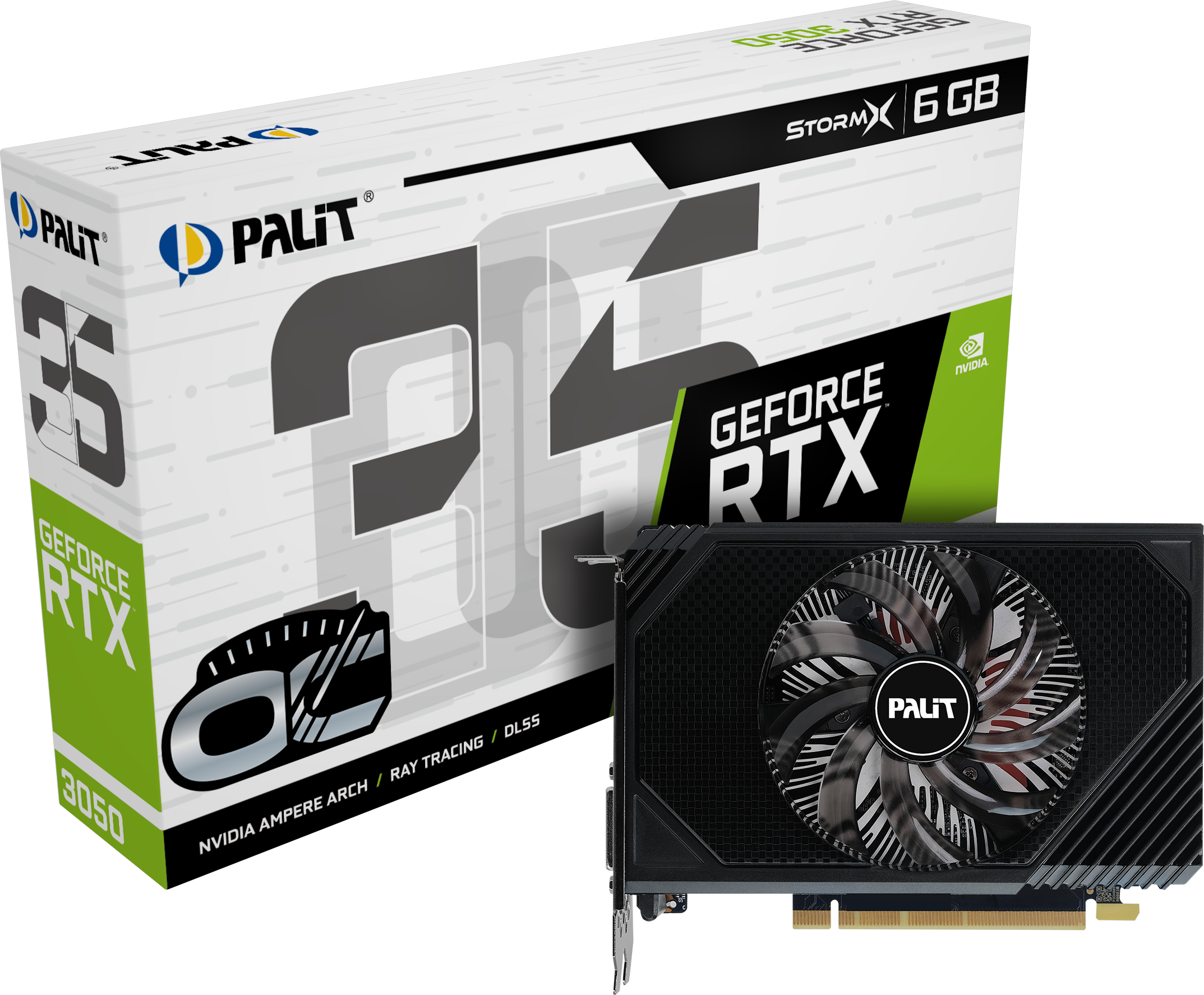 PALIT GeForce RTX 3050 Storm X OC 6GB GDDR6 Grafikkarte