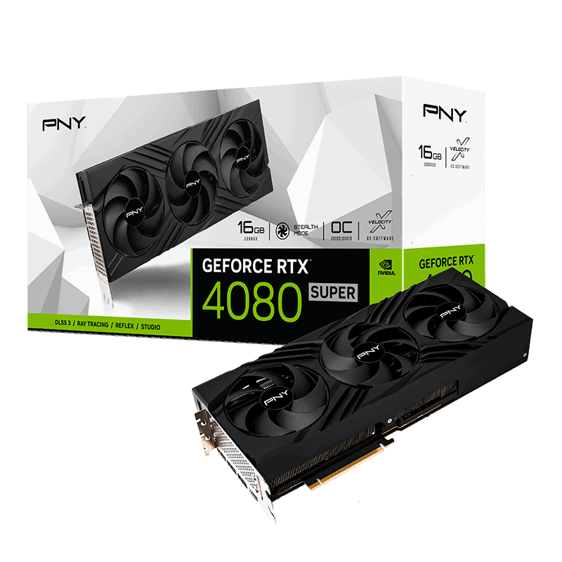 PNY GeForce RTX 4080 SUPER Verto 16GB GDDR6X OC Grafikkarte HDMI/3DP