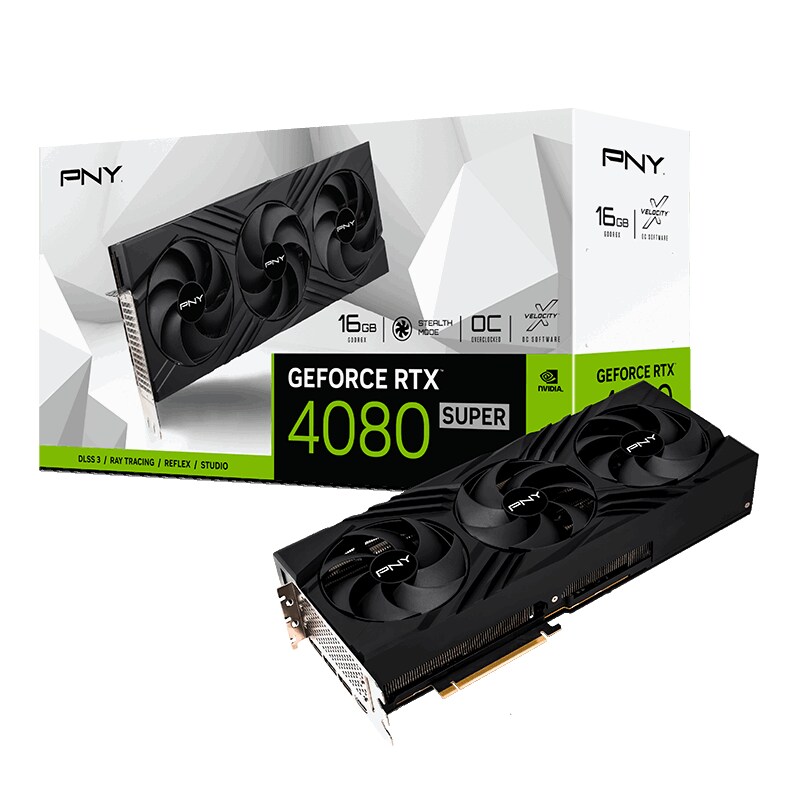 PNY GeForce RTX 4080 SUPER Verto 16GB GDDR6X OC Grafikkarte HDMI/3DP