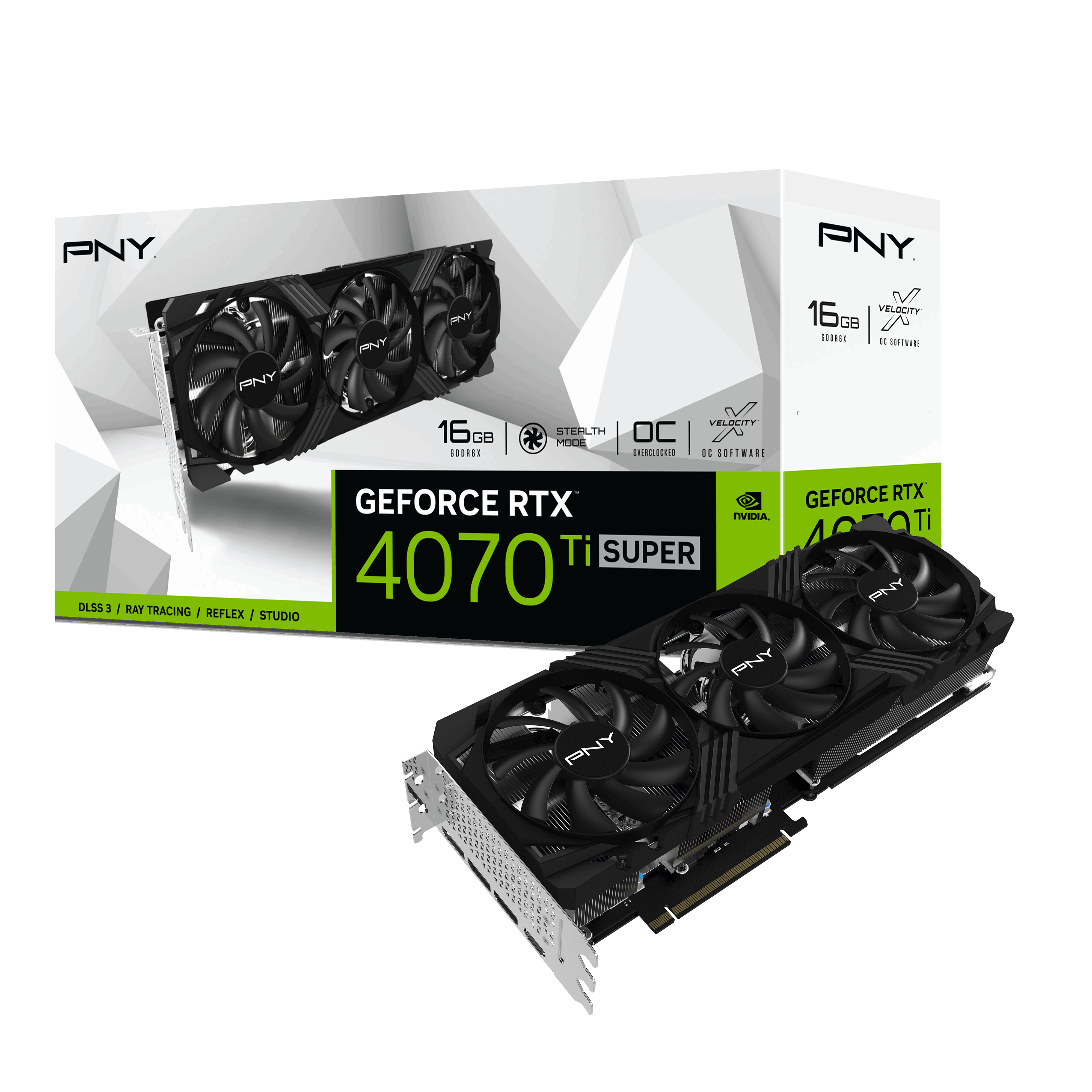 PNY GeForce RTX 4070Ti SUPER Verto 16GB GDDR6X OC Grafikkarte