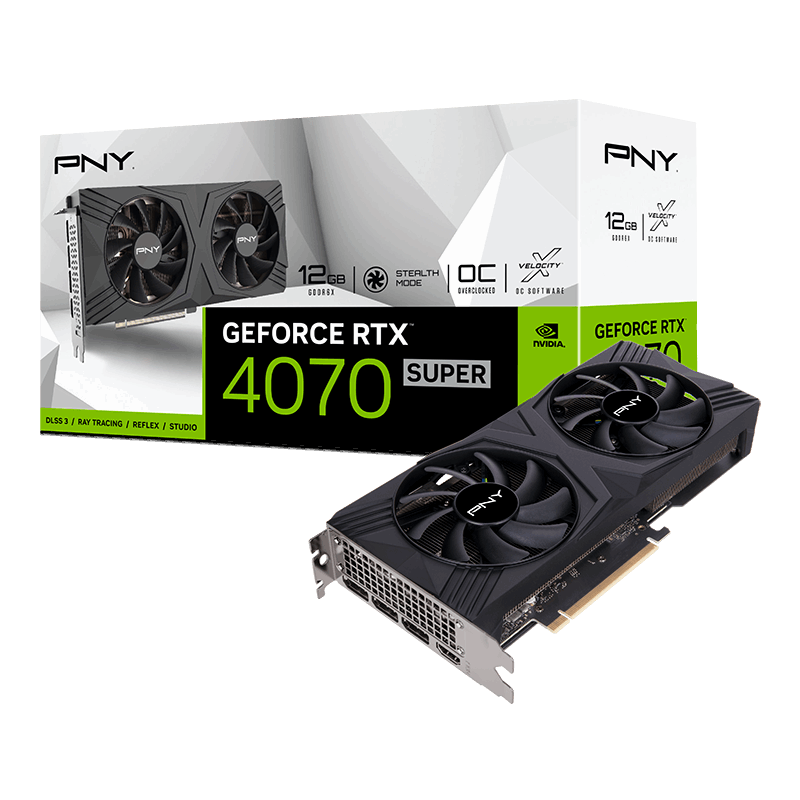 PNY GeForce RTX 4070 SUPER Verto 12GB GDDR6X OC Grafikkarte