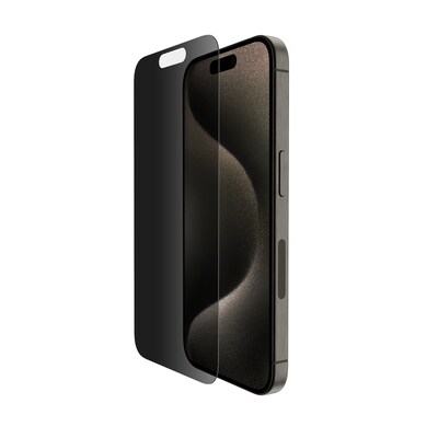 Belkin iPhone günstig Kaufen-Belkin TCP Pro iPhone 15 Pro Privacy Glass. Belkin TCP Pro iPhone 15 Pro Privacy Glass <![CDATA[• Filtertechnik mit Sichtschutz bei der Ansicht von der Seite • Harte Außenschicht absorbiert Stöße und verhindert Kratzer • Wurde einem Härtetest f