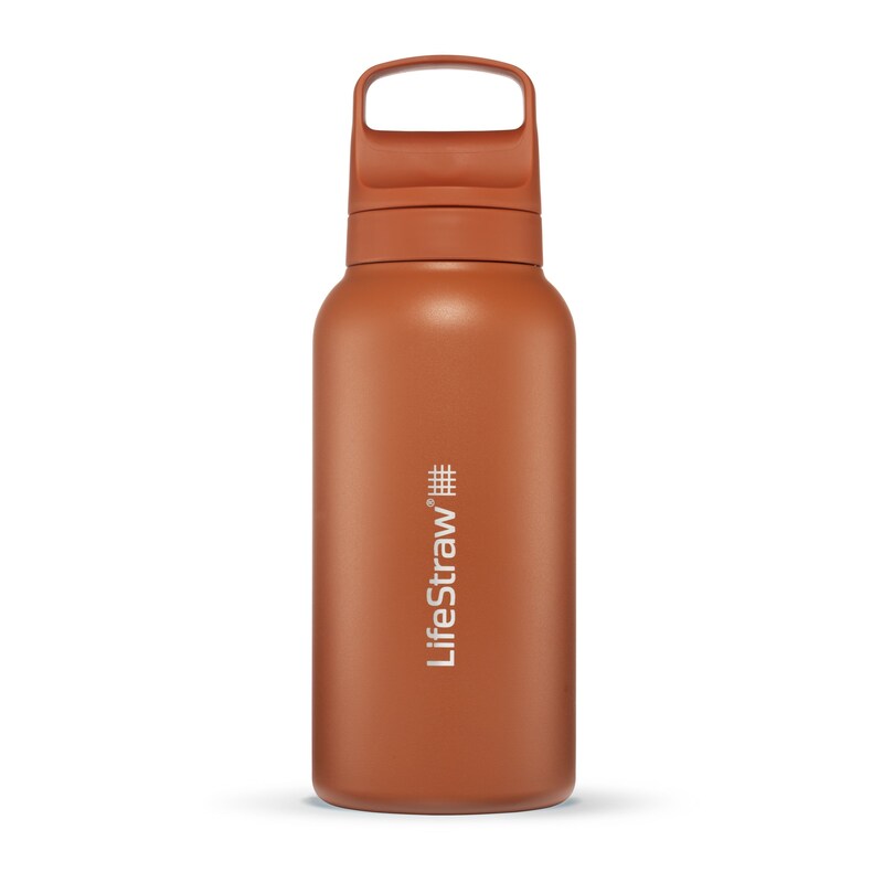 LifeStraw Go Steel 1-Liter kyoto orange
