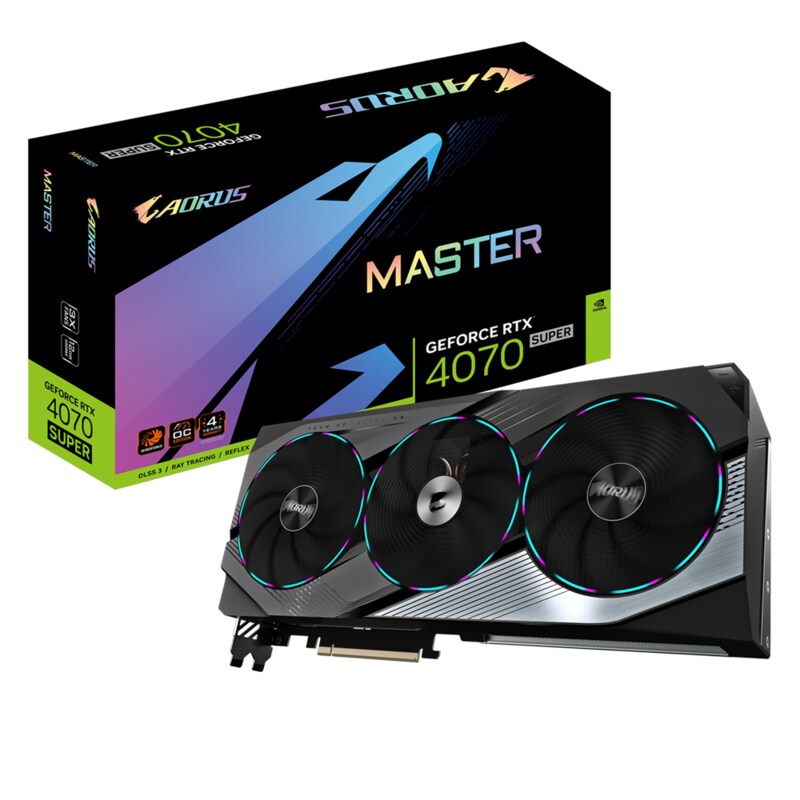 GIGABYTE AORUS GeForce RTX 4070 SUPER 12GB Master Grafikkarte