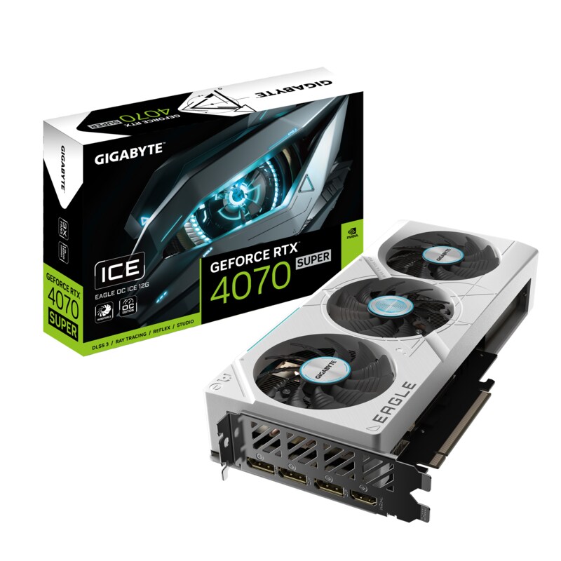 GIGABYTE GeForce RTX 4070 SUPER 12GB Eagle OC ICE Grafikkarte