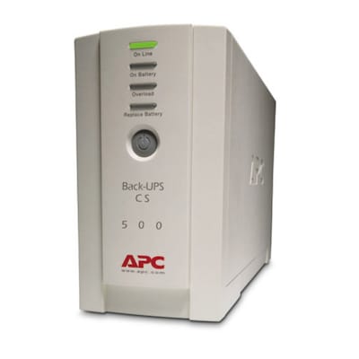 APC Back-UPS BK500EI, 500VA, 230V, 7.0Ah Überspannungsschutz