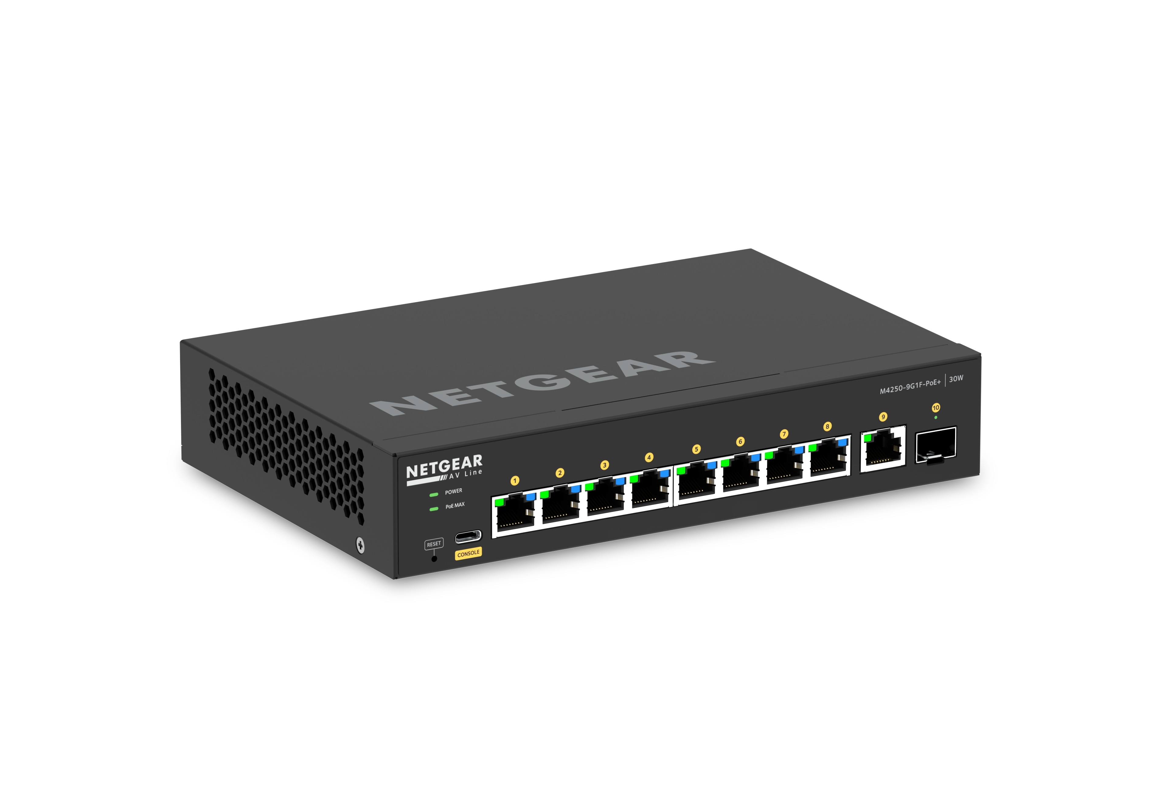 Netgear AV Line M4250-9G1F-PoE+ Gigabit Managed Switch