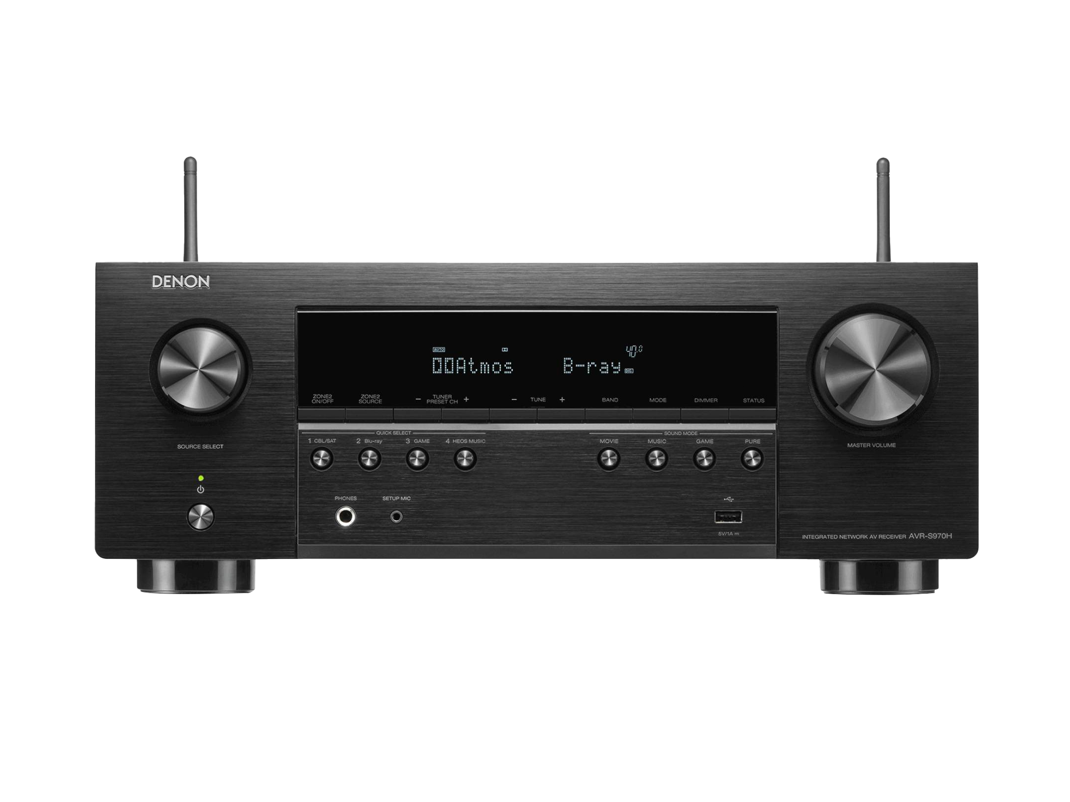 Denon AVR-S970H 7.2 Netzwerk-AV-Receiver 8K WLAN Bluetooth AirPlay HEOS schwarz