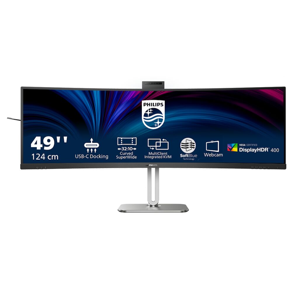 Philips 49B2U6900CH 124cm (48,8&quot;) DQHD Curved Monitor 32:9 HDMI/DP/USB-C PD100W