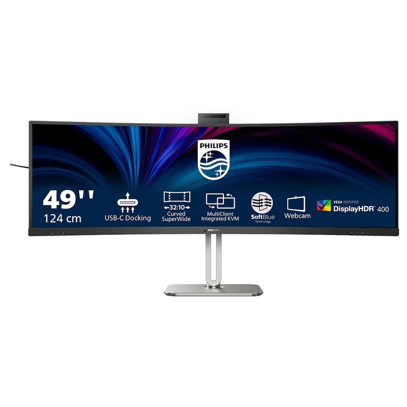 Philips 49B2U6900CH 124cm (48,8") DQHD Curved Monitor 32:9 HDMI/DP/USB-C PD100W