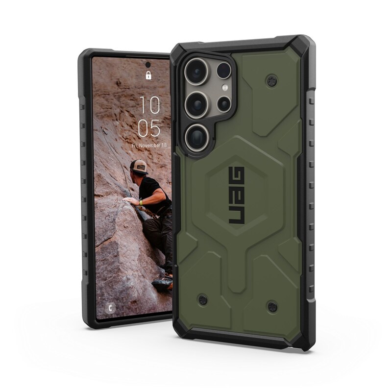 UAG Urban Armor Gear Pathfinder Case Magnet-Modul Galaxy S24 Ultra olive drab