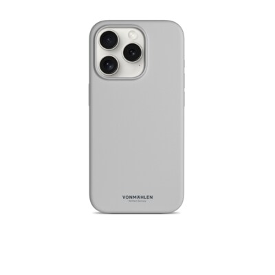 Vonmählen Eco Silicone Case for iPhone 15 Pro Light Gray
