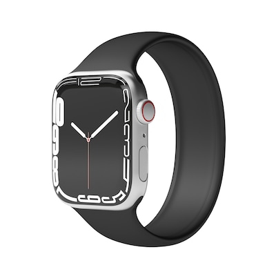 Uhr ist günstig Kaufen-Vonmählen Solo Loop Band L Black 42/44/45/49mm. Vonmählen Solo Loop Band L Black 42/44/45/49mm <![CDATA[• Elegant Uhrenarmband im leichten, schlanken Design für die Apple Watch • Das Armband ist aus Silikon gefertigt • Nahtloses Silikonba