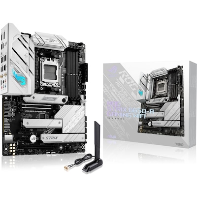 Sockel günstig Kaufen-ASUS ROG STRIX B650-A GAMING WIFI ATX Mainboard Sockel AM5 M.2/USB3.2-C/DP/HDMI. ASUS ROG STRIX B650-A GAMING WIFI ATX Mainboard Sockel AM5 M.2/USB3.2-C/DP/HDMI <![CDATA[• ATX Mainboard mit Sockel AMD AM5 für AMD RYZEN 7000 Serie-CPUnn • AMD B650-Chi